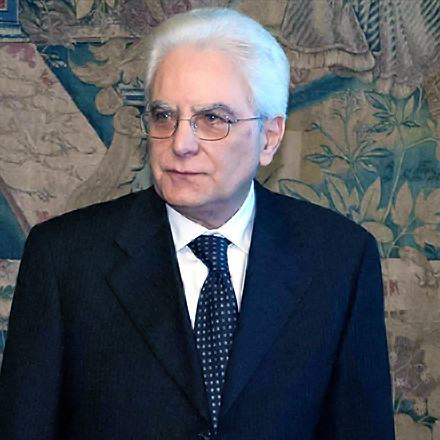Il neo presidente Sergio Mattarella